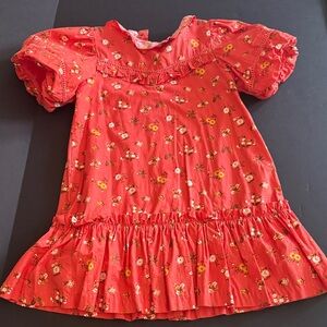 Janie and Jack Floral Red Dress. New
